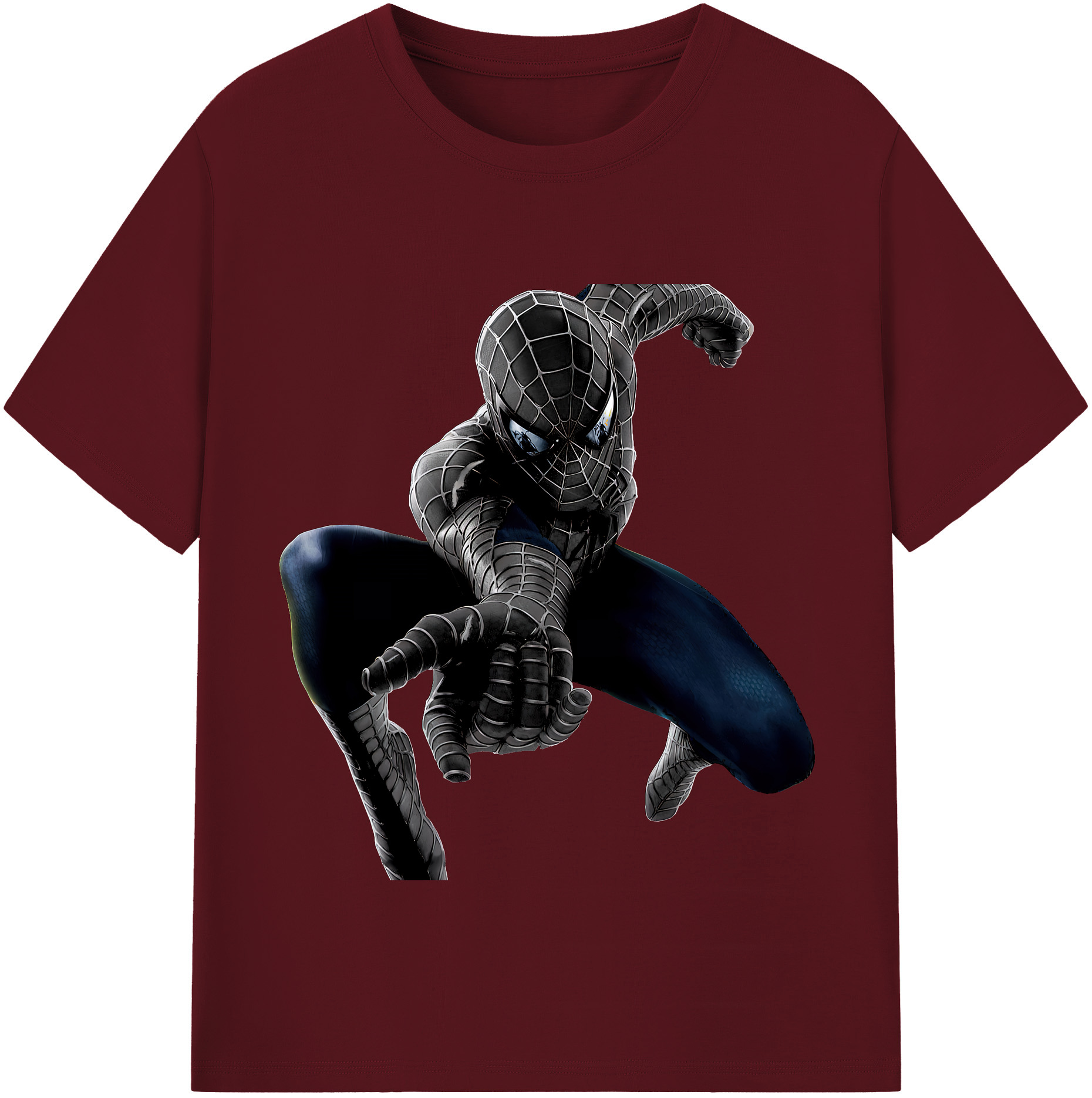 （画像用） Spider Man スパイダーマン 綿100％半袖Tシャツ（フロントプリント）
